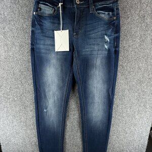 NWT Kancan Jeans Denim Blue Women 5/26 Estilo Cotton Blend Stretch ACTL 26X29